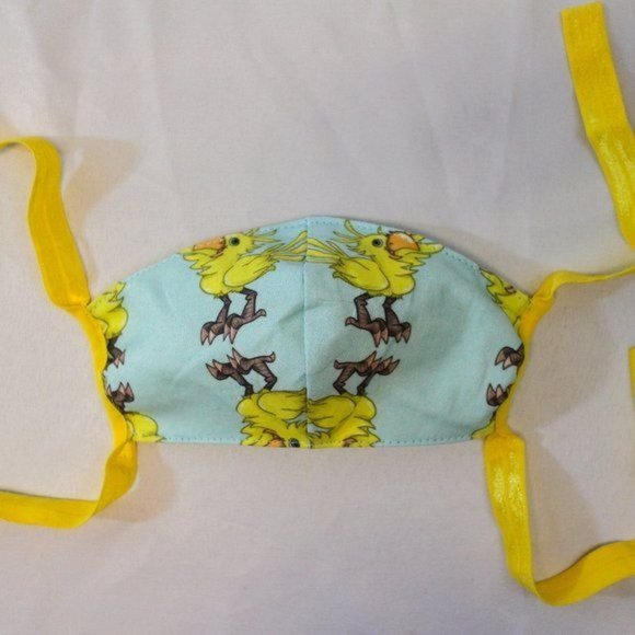 Chocobo - Two Layer Reusable Washable Cotton Face Mask - Picture 1 of 4